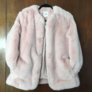 faux fur coat gap